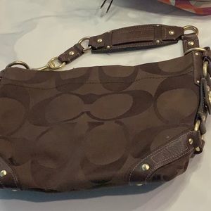 Vintage Brown Coach Carly purse